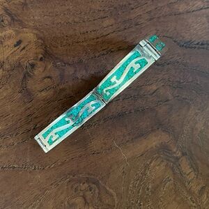 Vintage 925 Sterling Silver & Turquoise bracelet, Taxco Mexican